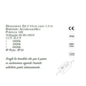 Sospensione moderna Lampadari Bartalini OOBMAB LED