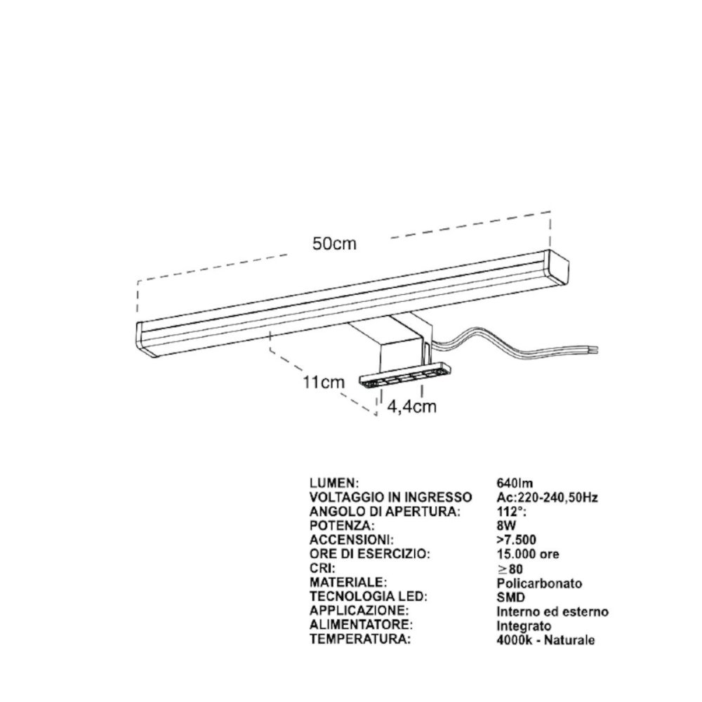 Applique moderno Lampadari Bartalini YTUAEB M LED