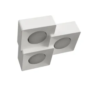 Lámpara de techo de yeso Lámparas bartalini ORDAUQS 3 GX53 LED