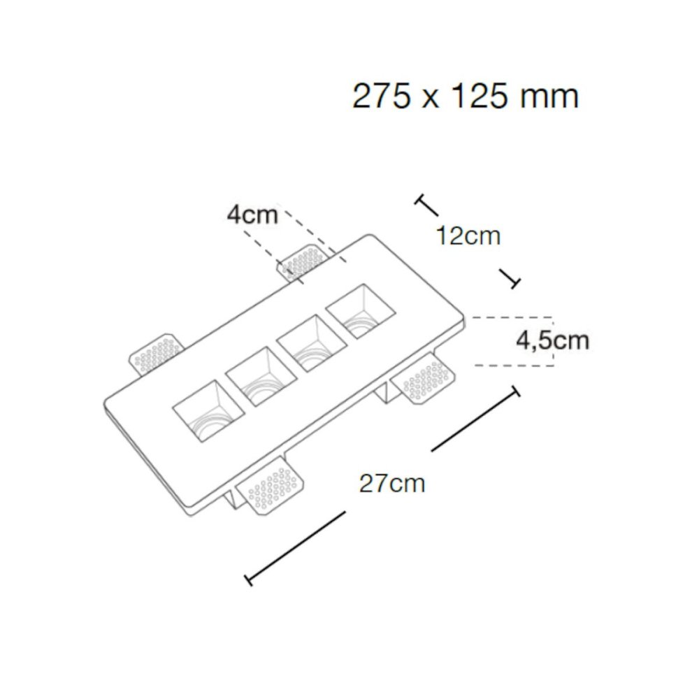 Foco empotrable Lampadari Bartalini ORETALIRDAUQ GU10 LED