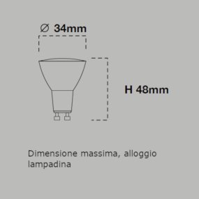 Foco empotrable Lampadari Bartalini ORETALIRDAUQ GU10 LED