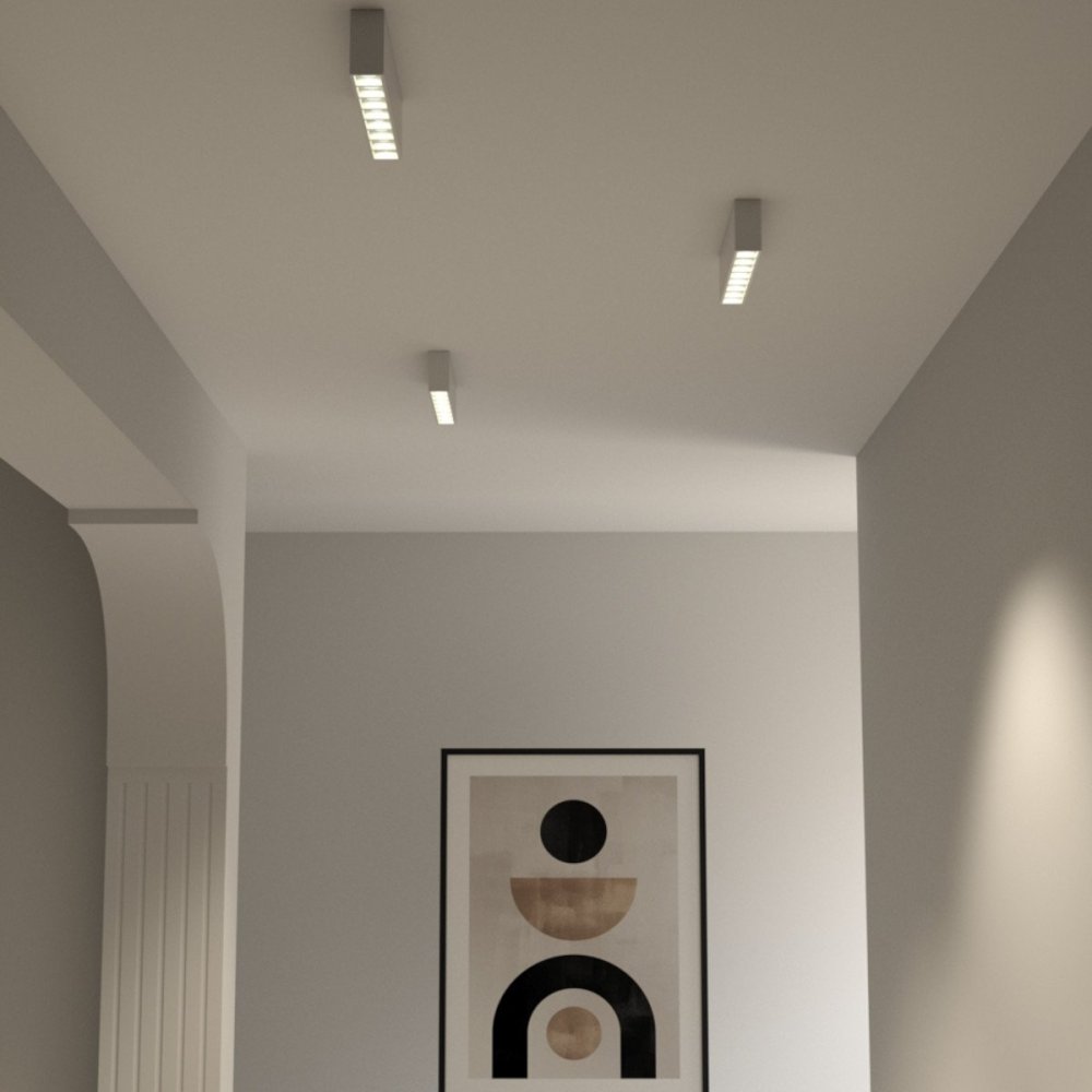 Plafonnier en plâtre Lampadari Bartalini AENIL T8 GU10 LED Lustres