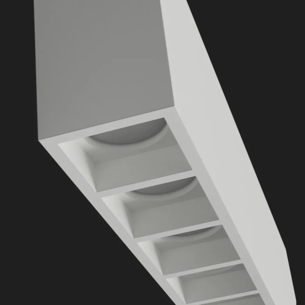 Plafonnier en plâtre Lampadari Bartalini AENIL T8 GU10 LED Lustres