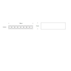 Plafonnier en plâtre Lampadari Bartalini AENIL T8 GU10 LED Lustres