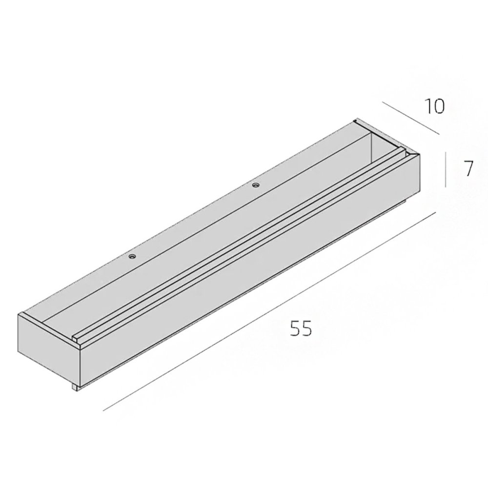 Applique murale moderne Top Light BIOS 1213 55 DM