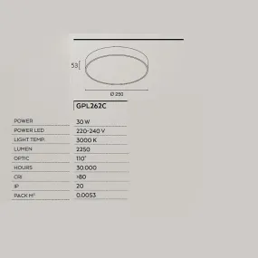 Lámpara de techo Gea Led CLOE 35 GPL262C