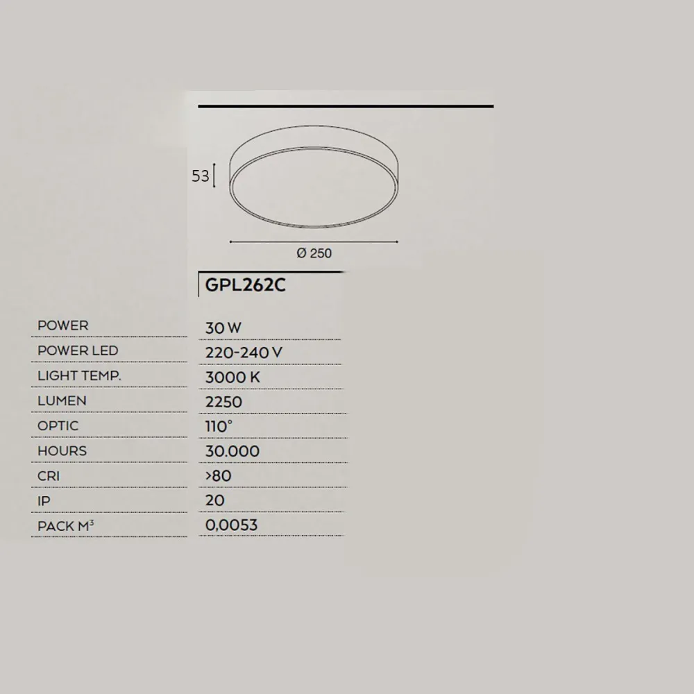 Lámpara de techo Gea Led CLOE 35 GPL262C