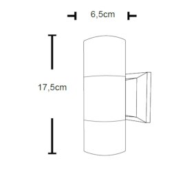 Applique classico Lampadari Bartalini WOLG C GU10 LED IP65