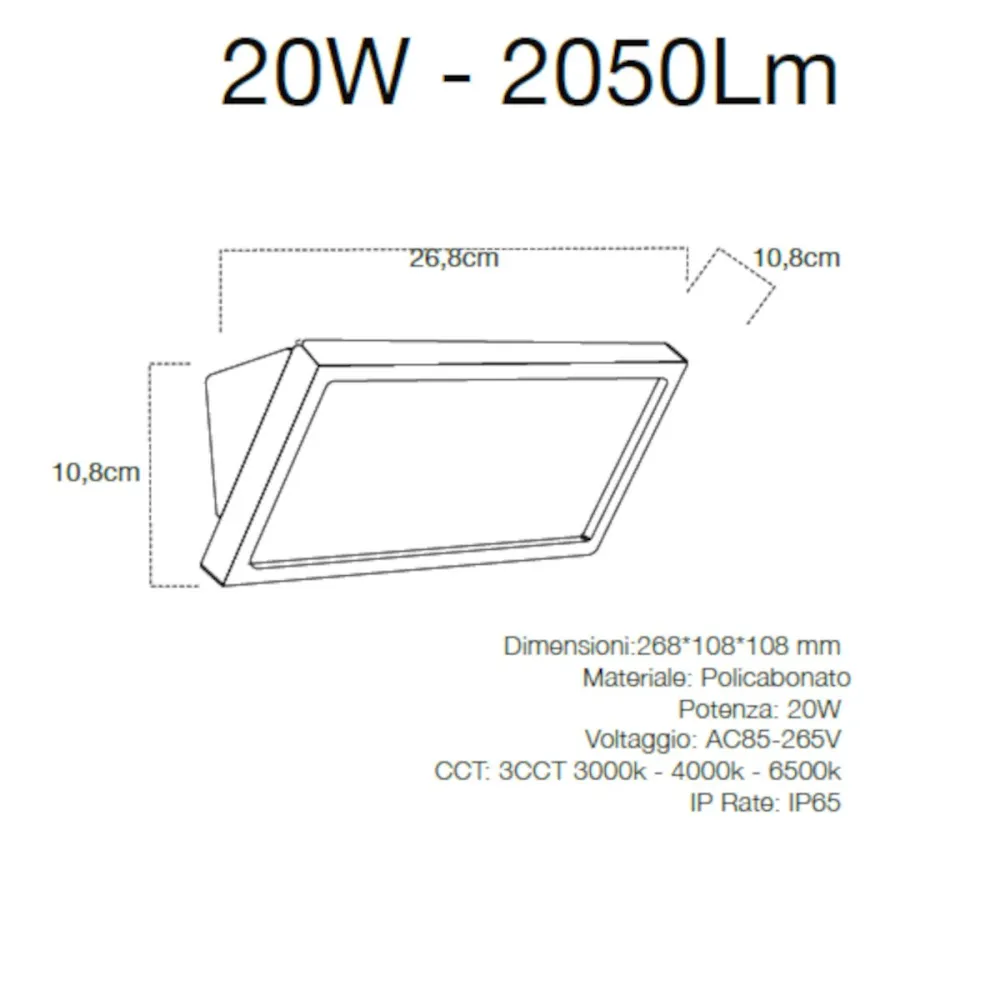 Lampadari Bartalini OENEC CCT LED IP65