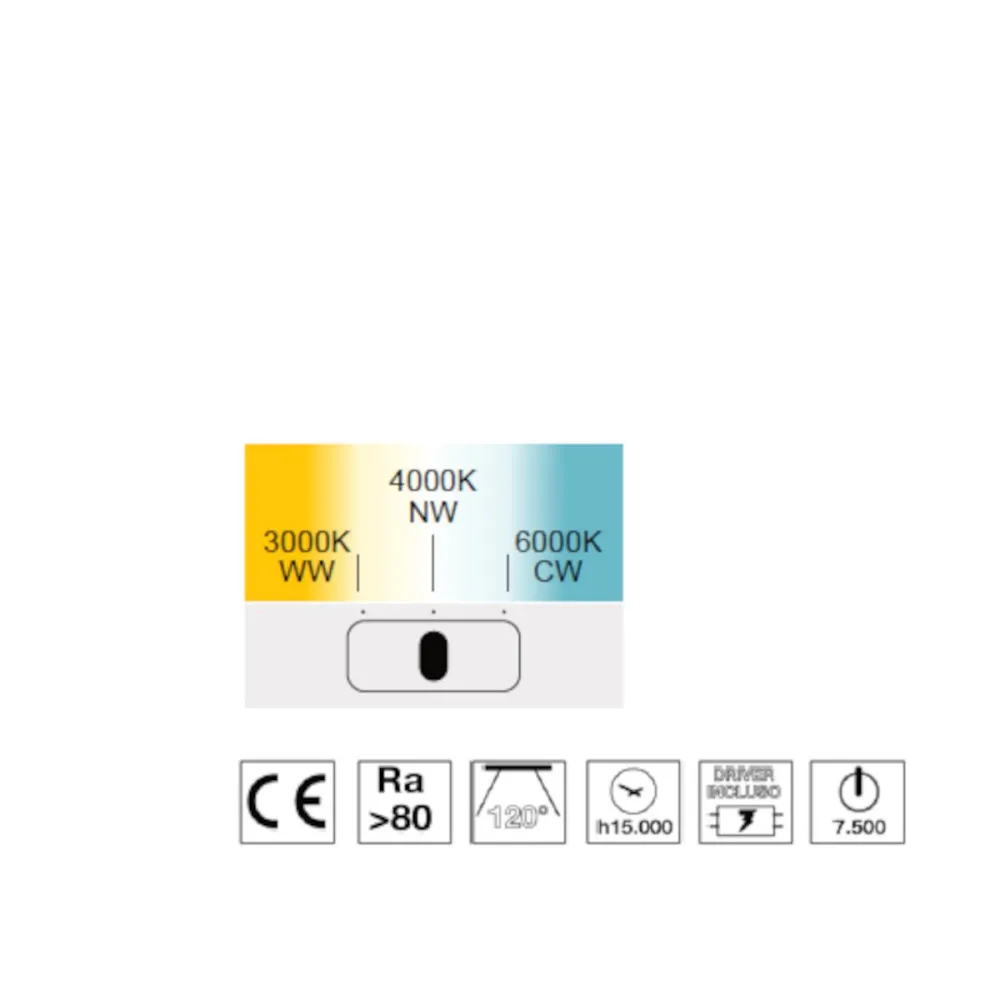 Lampadari Bartalini OENEC CCT LED IP65