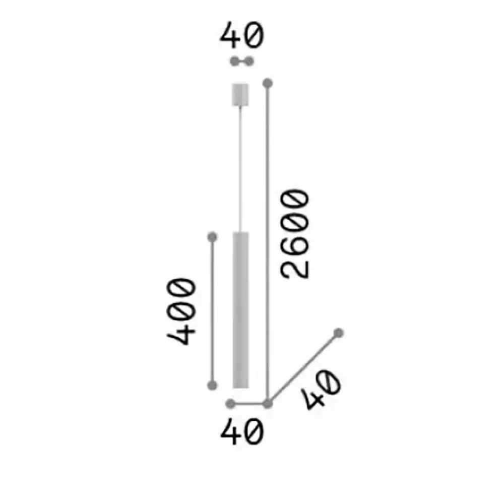 Lustre moderne Ideal Lux LOOK SP1 D04 346854