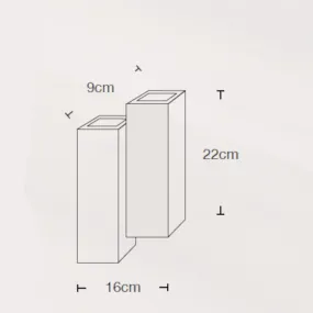 Applique gesso Lampadari Bartalini AISSAC 1200 GU10 LED