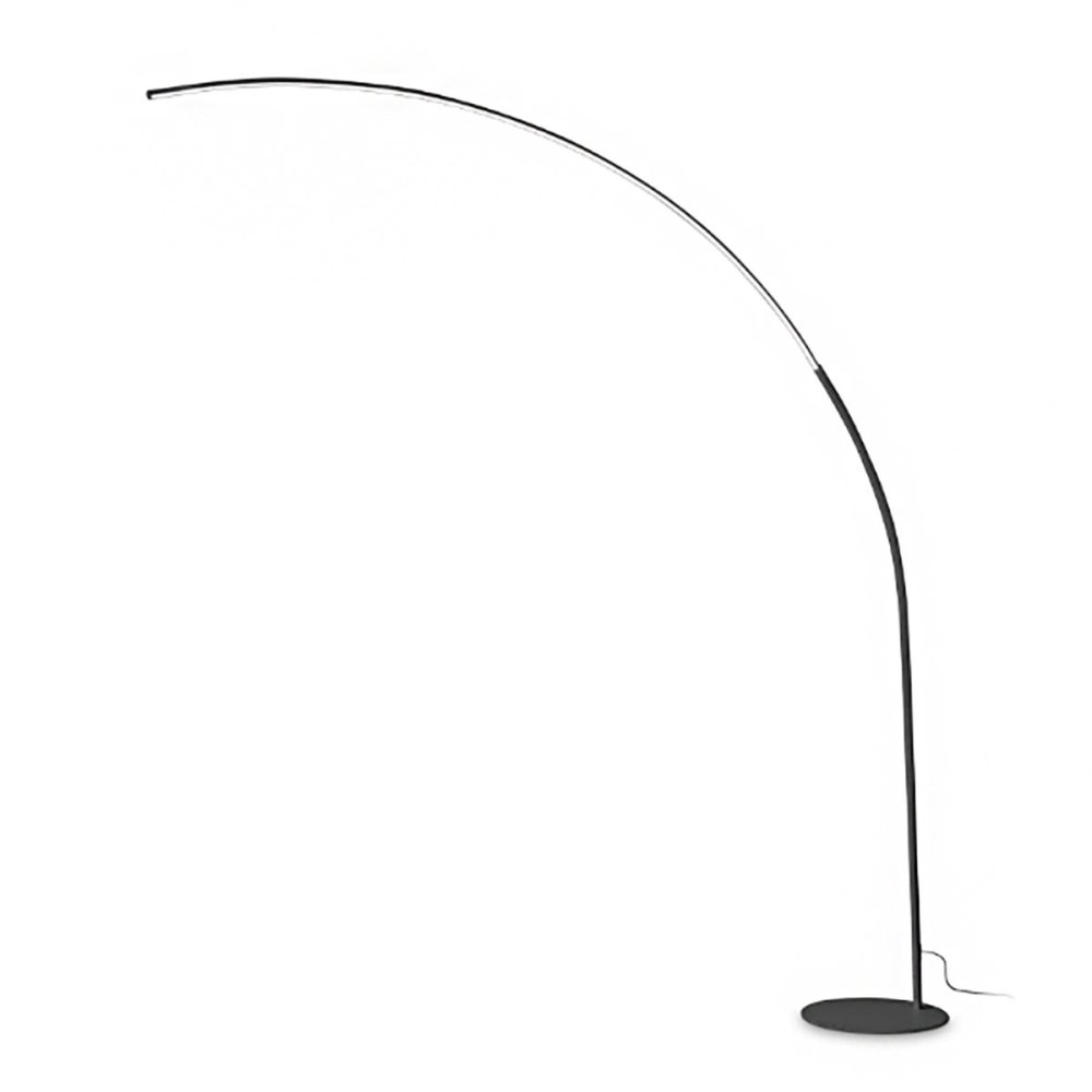 Schwarze Stehlampe mit gewölbtem Arm Idel Lux COMET PT N 304168