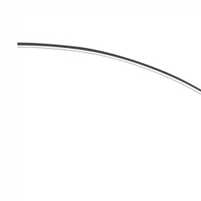 Schwarze Stehlampe mit gewölbtem Arm Idel Lux COMET PT N 304168
