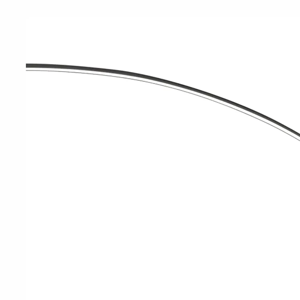 Lámpara de pie negra con brazo arqueado Idel Lux COMET PT N 304168