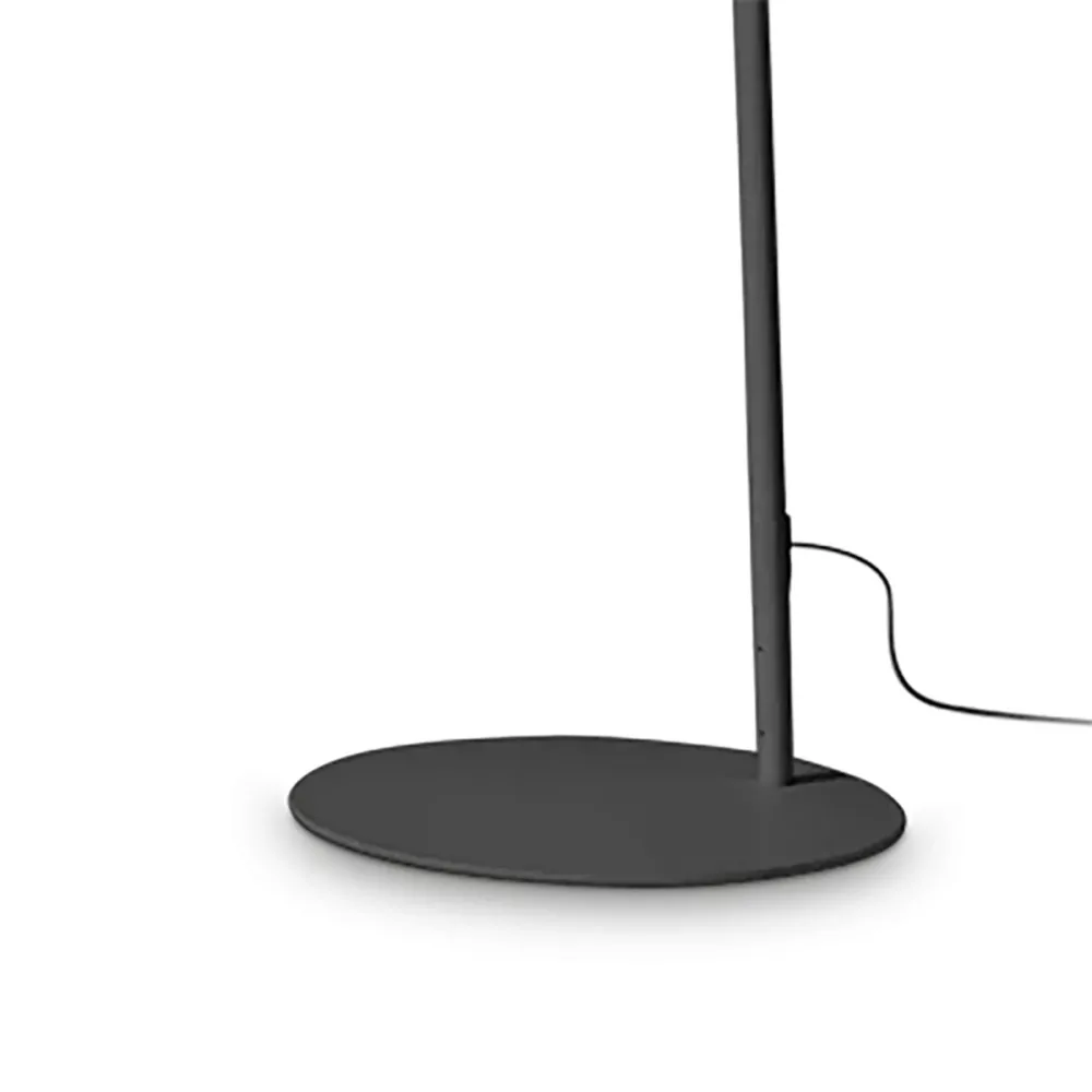 Lámpara de pie negra con brazo arqueado Idel Lux COMET PT N 304168