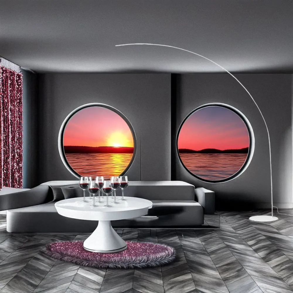 Lampadaire blanc avec bras arqué Idel Lux COMET 304649