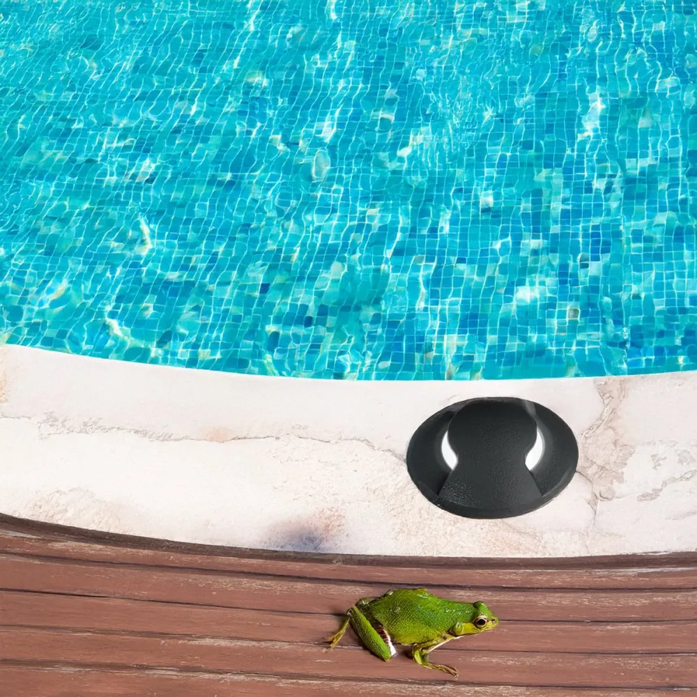 Ideal Lux WAY 269702 N begehbarer runder Einbaustrahler für den Außenbereich