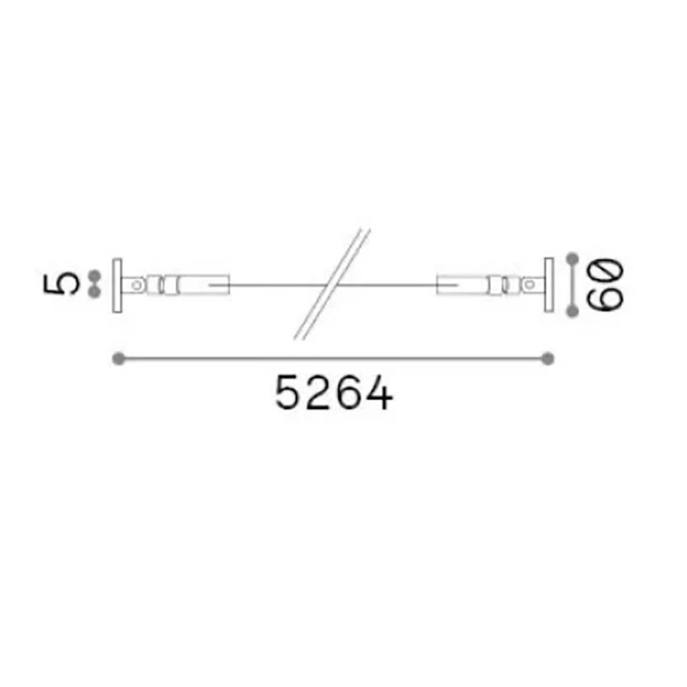 Nastro flessibile acciaio completa di striscia led Ideal Lux TESI 8MM 344935