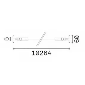Cinta de acero flexible completa con tira LED Ideal Lux TESI 8MM 344898
