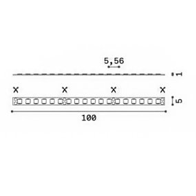 Nastro flessibile acciaio completa di striscia led Ideal Lux TESI 8MM 344935