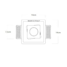 Foco empotrable Lampadari Bartalini ESREVER 2 FP33 GU10 LED