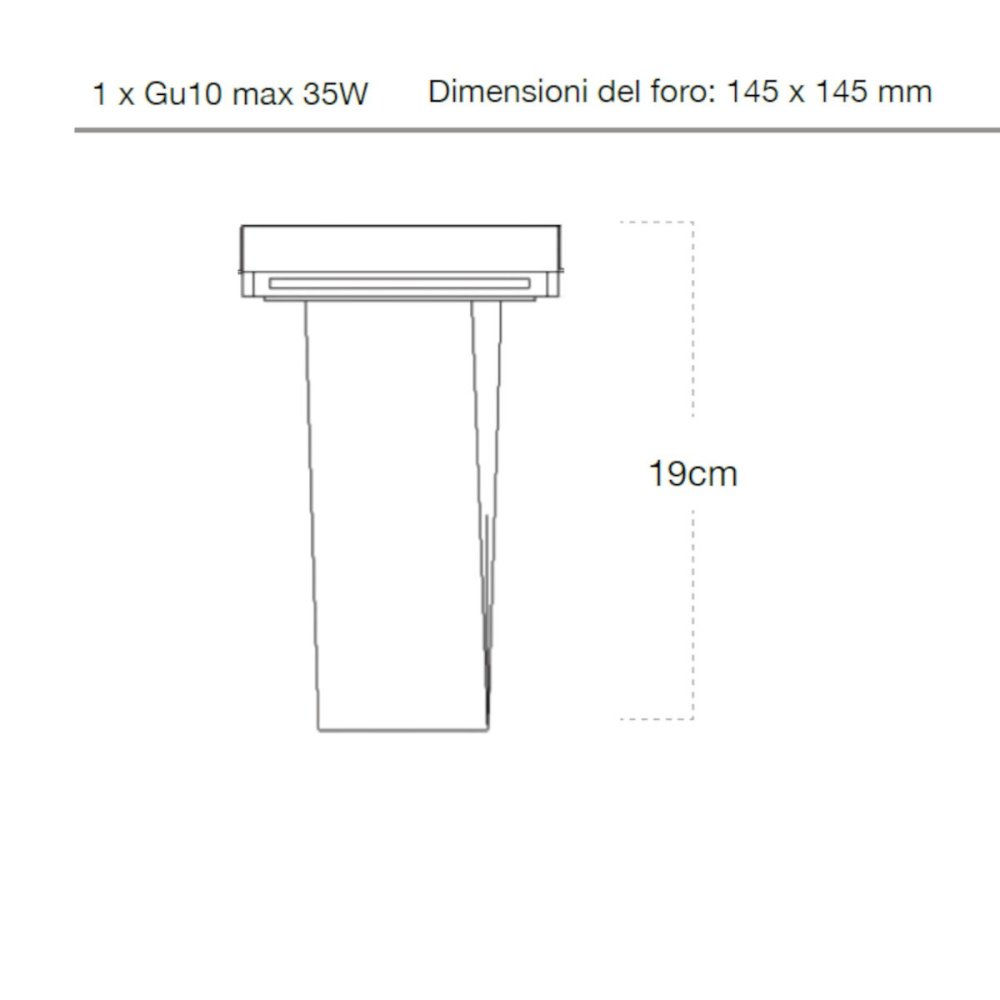 Foco empotrable Lampadari Bartalini ESREVER 3 FP34 GU10 LED