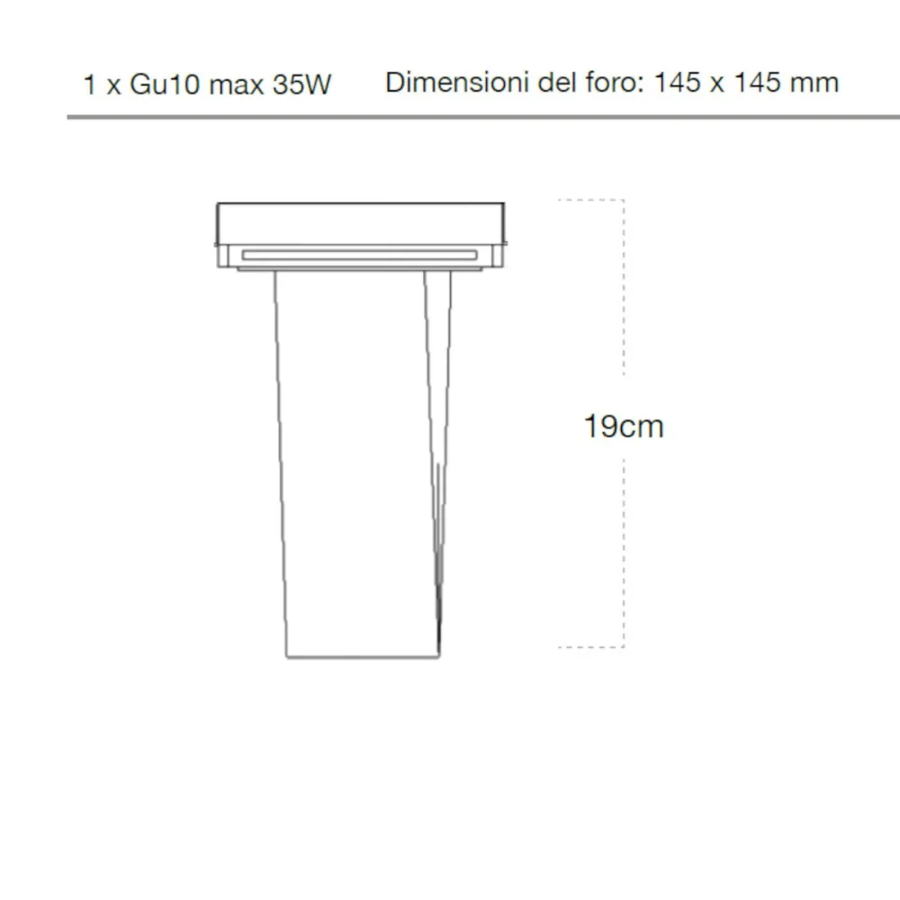 Spot encastré Lampadari Bartalini ESREVER 3 FP34 GU10 LED