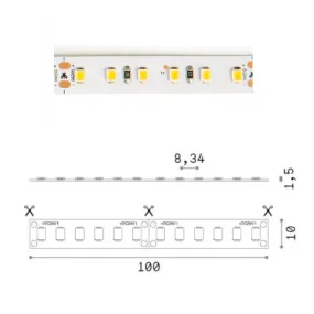 Nastro flessibile acciaio da esterno completa di striscia led Ideal Lux TESI 20MM 302294