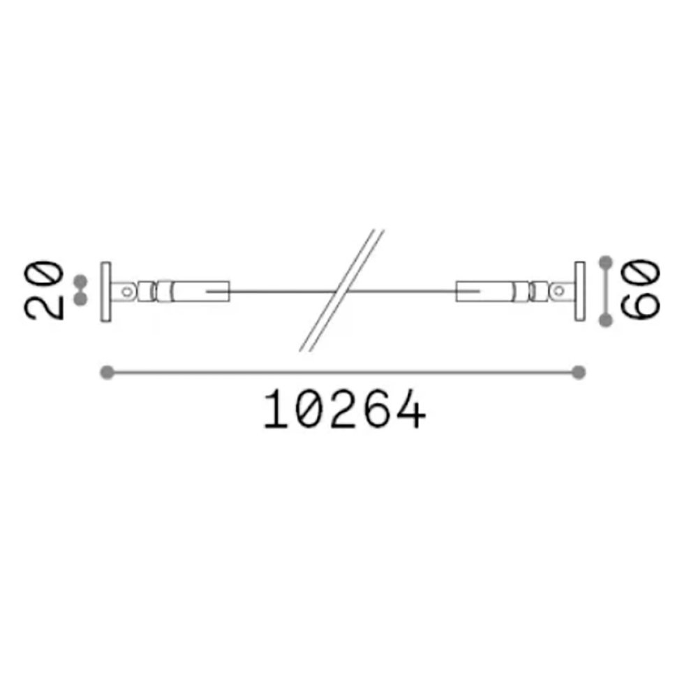 Nastro flessibile acciaio da esterno completa di striscia led Ideal Lux TESI 20MM 302294