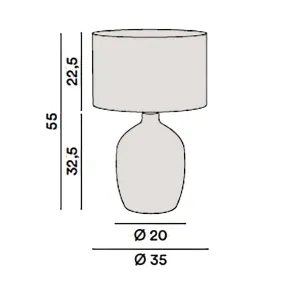 Abat-jour ceramica Perenz TRIBALE 8287 BG