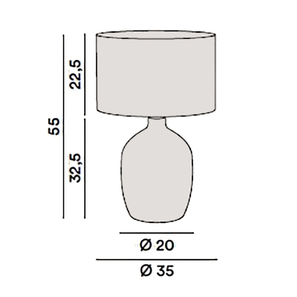 Keramik-Lampenschirm Perenz TRIBALE 8287 BG