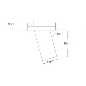 Spot encastré Lampadari Bartalini INATALP QS10 GU10 LED