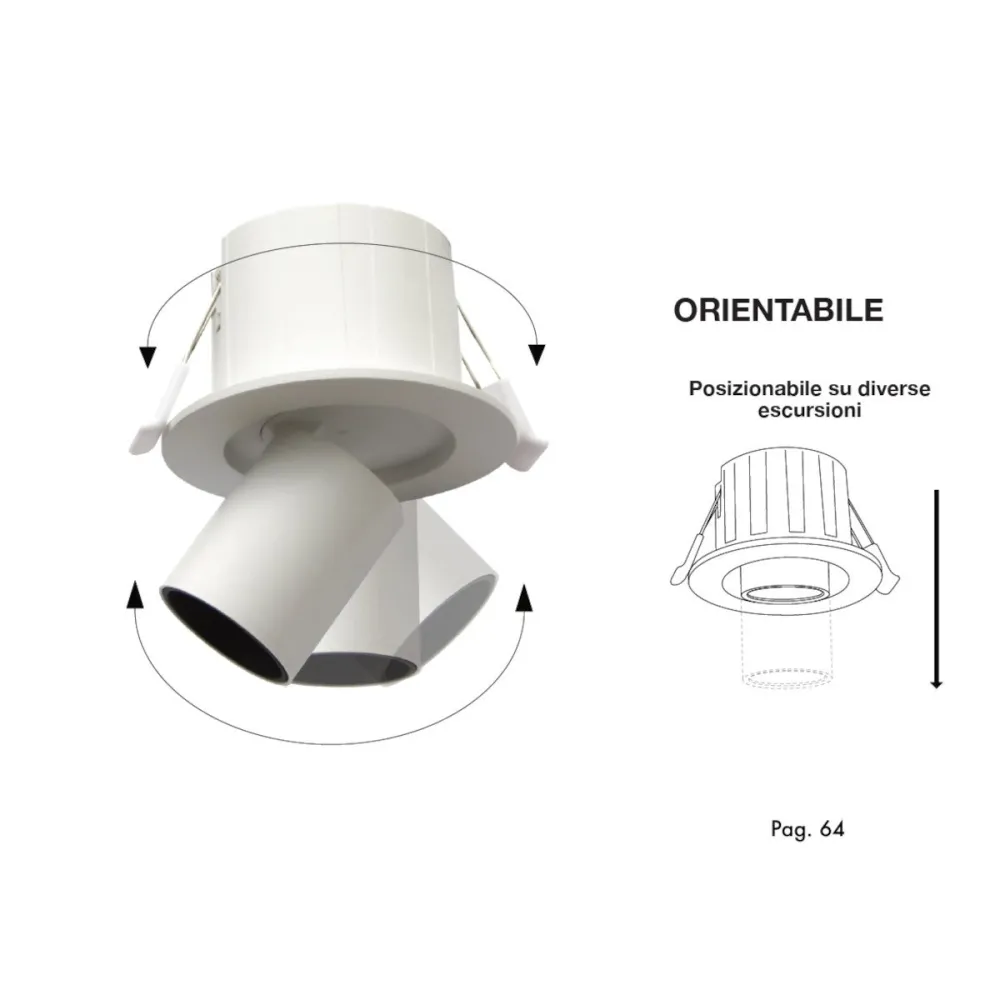 Foco empotrable Lampadari Bartalini TNIOP B LED