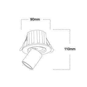 Einbaustrahler Lampadari Bartalini TNIOP B LED