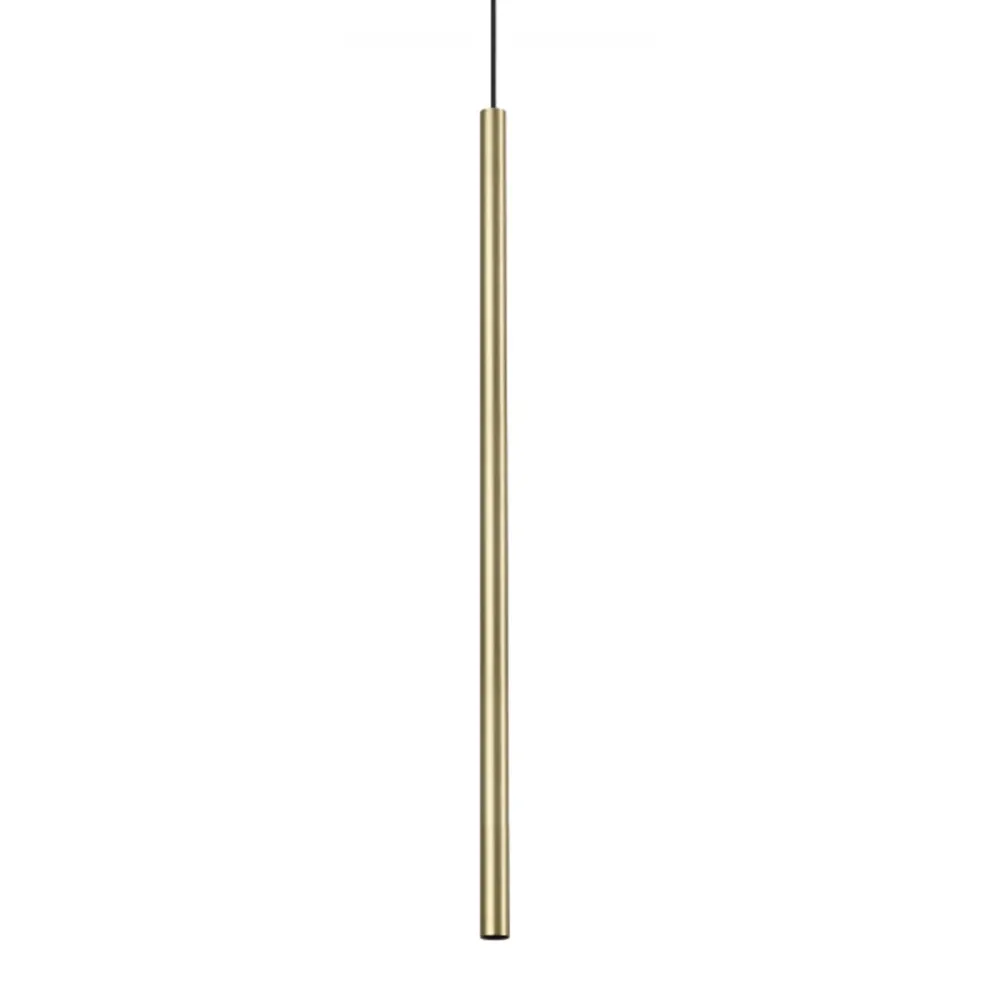 Lampadario cilindro ottone led Ideal Lux ULTRATHIN 339733