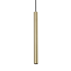 Lámpara de techo led cilíndrica de latón Ideal Lux ULTRATHIN 339726