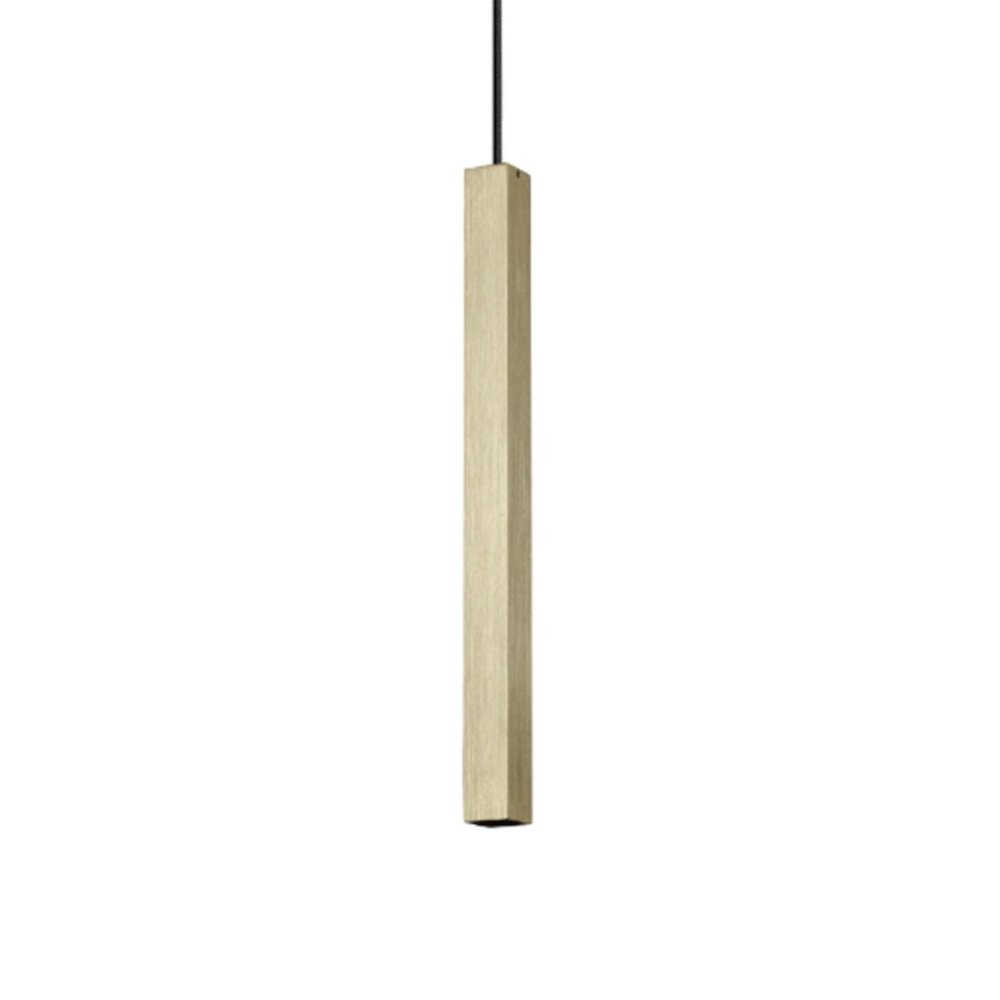 Lustre parallélépipède à LED en laiton Ideal Lux ULTRATHIN 339740