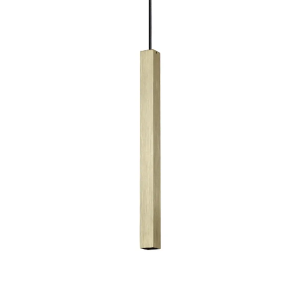 Lampadario parallelepipedo ottone led Ideal Lux ULTRATHIN 339740