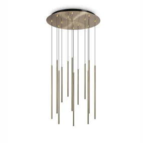 Ideal Lux FILO SP12 263663 LED Kronleuchter aus Messing