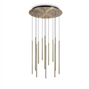 Lámpara de araña clásica Ideal Lux LOOK DROOP SP12 263663 LED metal