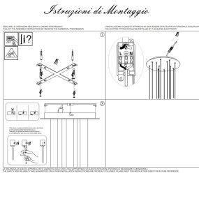 Lampadario ottone led Ideal Lux FILO SP12 263663