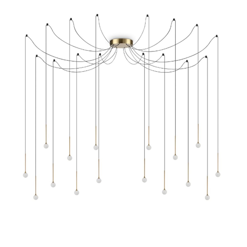 Messing-Kronleuchter LED Ideal Lux LUCCIOLA SP12 284019