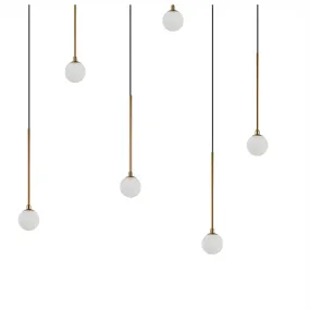 Lampadario ottone led Ideal Lux LUCCIOLA SP12 284019