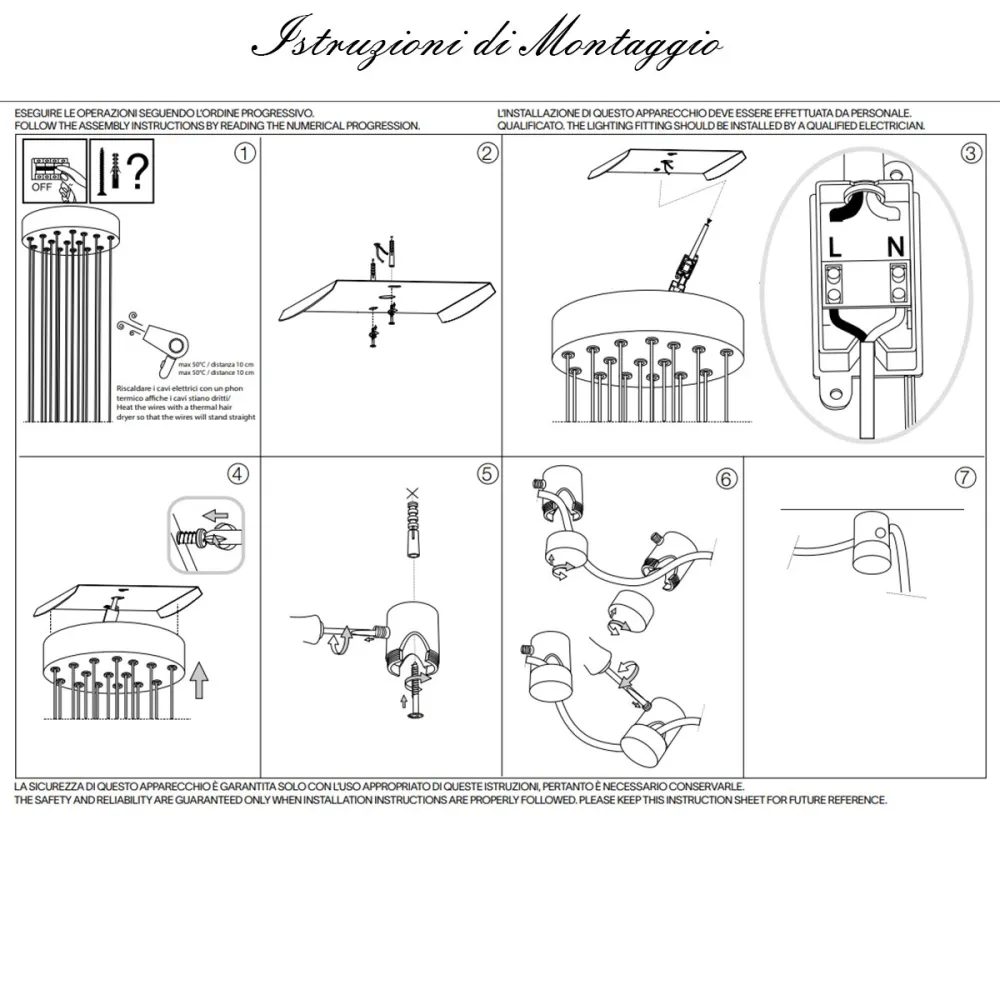 Lustre en laiton à LED Ideal Lux LUCCIOLA SP12 284019
