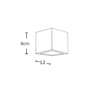 Plafonnier en plâtre Lampadari Bartalini ARAP 2 PLAP3 GX53 LED