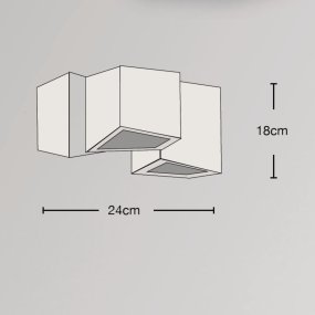 Gips Lampadari Bartalini ILISRAM 3 PLAP5 GX53 LED Kronleuchter