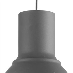 Lámpara de techo con cúpula de metal gris BREEZE SP1 SMALL 137681 de Ideal Lux