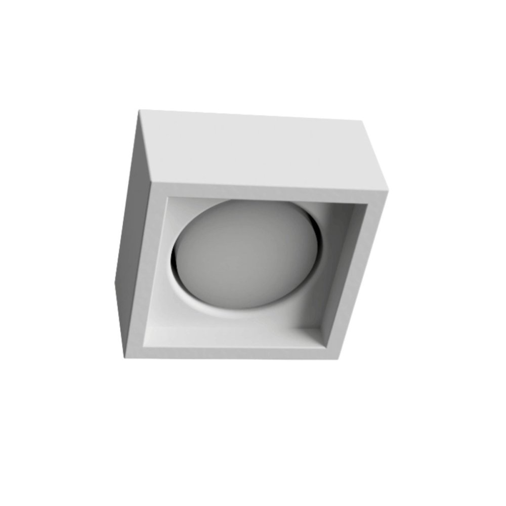 Lámpara de techo de yeso Lampadari Bartalini OUQE 1 PLAP7 GX53 LED