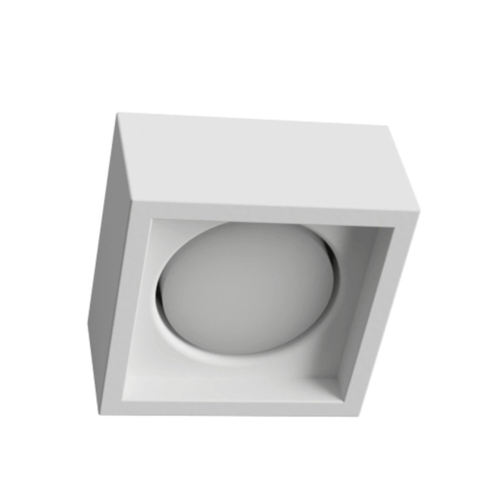 Lámpara de techo de yeso Lampadari Bartalini OUQE 1 PLAP7 GX53 LED
